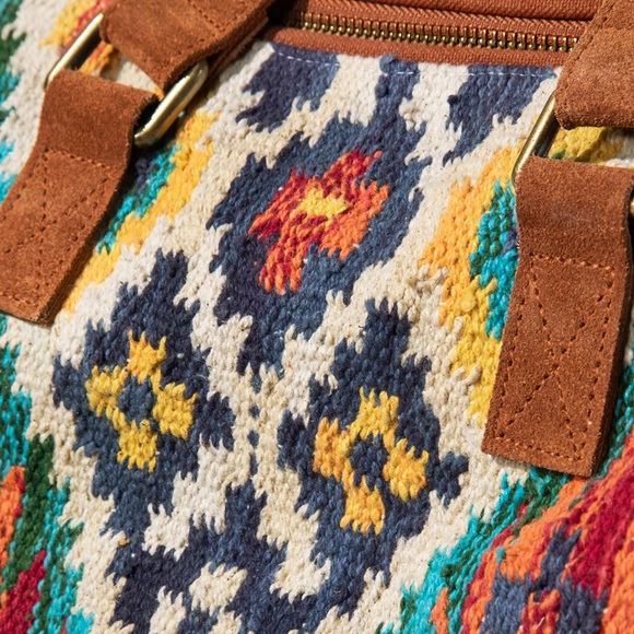 Serape Handbag Western Satchel Bag Purse - Picture 5 of 8